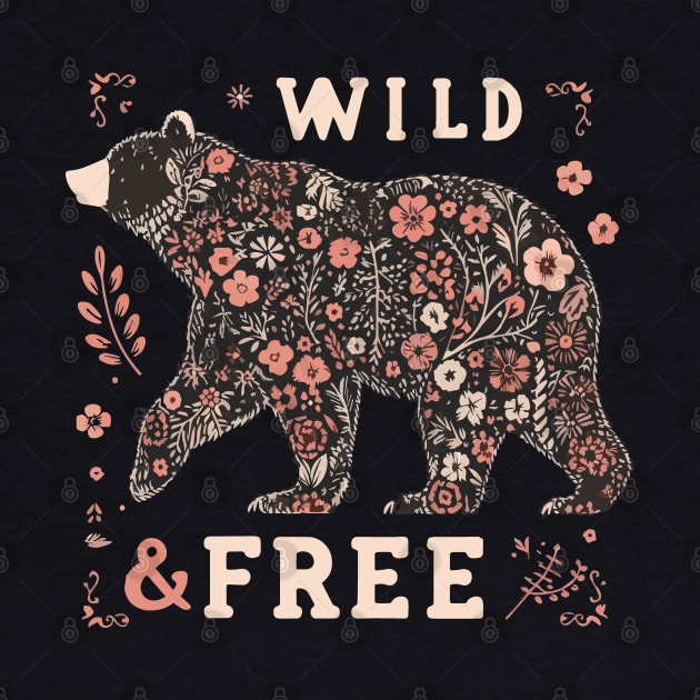 Live Wild and Free Bear by Heartsake